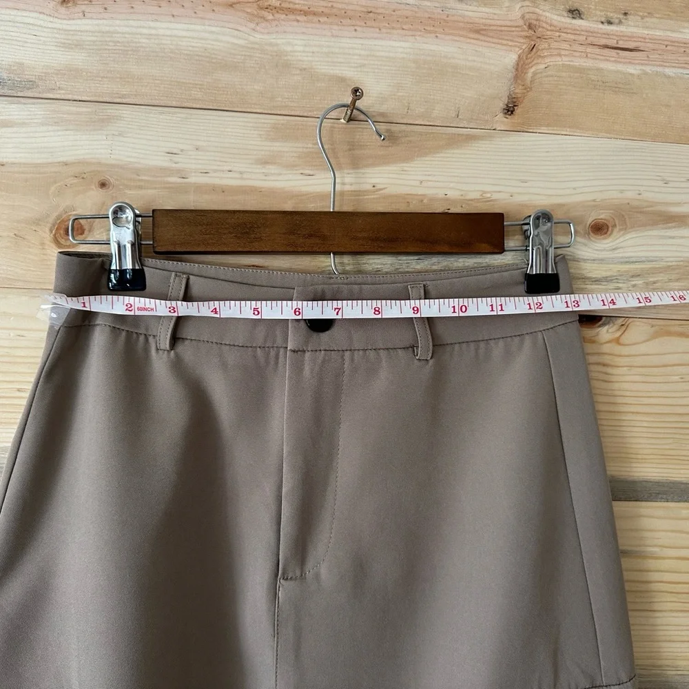 Cider Beige Midi Skirt cargo with Pocket and Drawstring - Picture 8 of 11